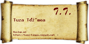 Tuza Tímea névjegykártya