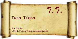 Tuza Tímea névjegykártya