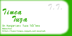 timea tuza business card